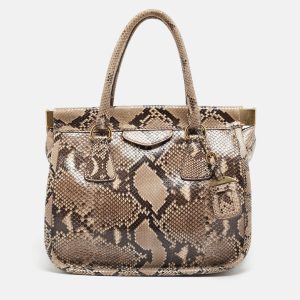 Prada Beige Python Frame Tote, Tote Handbags - Luxury Closet catalog