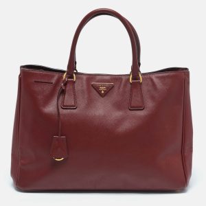 Prada Red Saffiano Leather Large Gardener's Tote, Tote Handbags - Luxury Closet catalog
