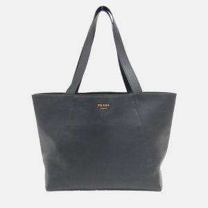 Prada Black Leather Tote Bag, Tote Handbags - Luxury Closet catalog