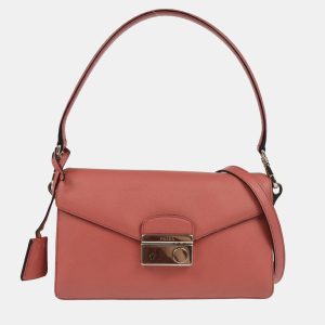Prada Pink Saffiano Leather 2way Handbag, Satchels - Luxury Closet catalog