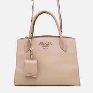 Prada Jasmin Flower Leather Mono Chrome 2 Way Bag, Satchels - Luxury Closet catalog
