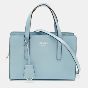 Prada Light Blue Brushed Leather Mini Re-edition 1995 Tote, Tote Handbags - Luxury Closet catalog