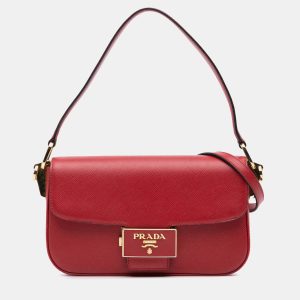 Prada Red Saffiano Lux Embleme Satchel, Satchels - Luxury Closet catalog