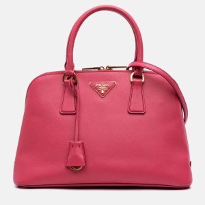 Prada Pink Medium Saffiano Lux Promenade Satchel, Satchels - Luxury Closet catalog
