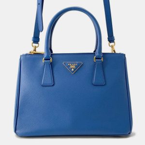 Prada Galleria Blue Leather 2Way Handbag, Satchels - Luxury Closet catalog