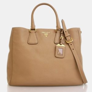 Prada Large Beige Calfskin Vitello Daino Tote Bag, Tote Handbags - Luxury Closet catalog