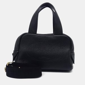 Prada Black Leather Dino Shoulder Bag, Tote Handbags - Luxury Closet catalog