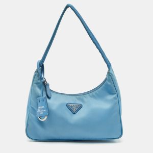 Prada Light Blue Nylon Re-Edition 2000 Shoulder Bag, Shoulder Bags - Luxury Closet catalog