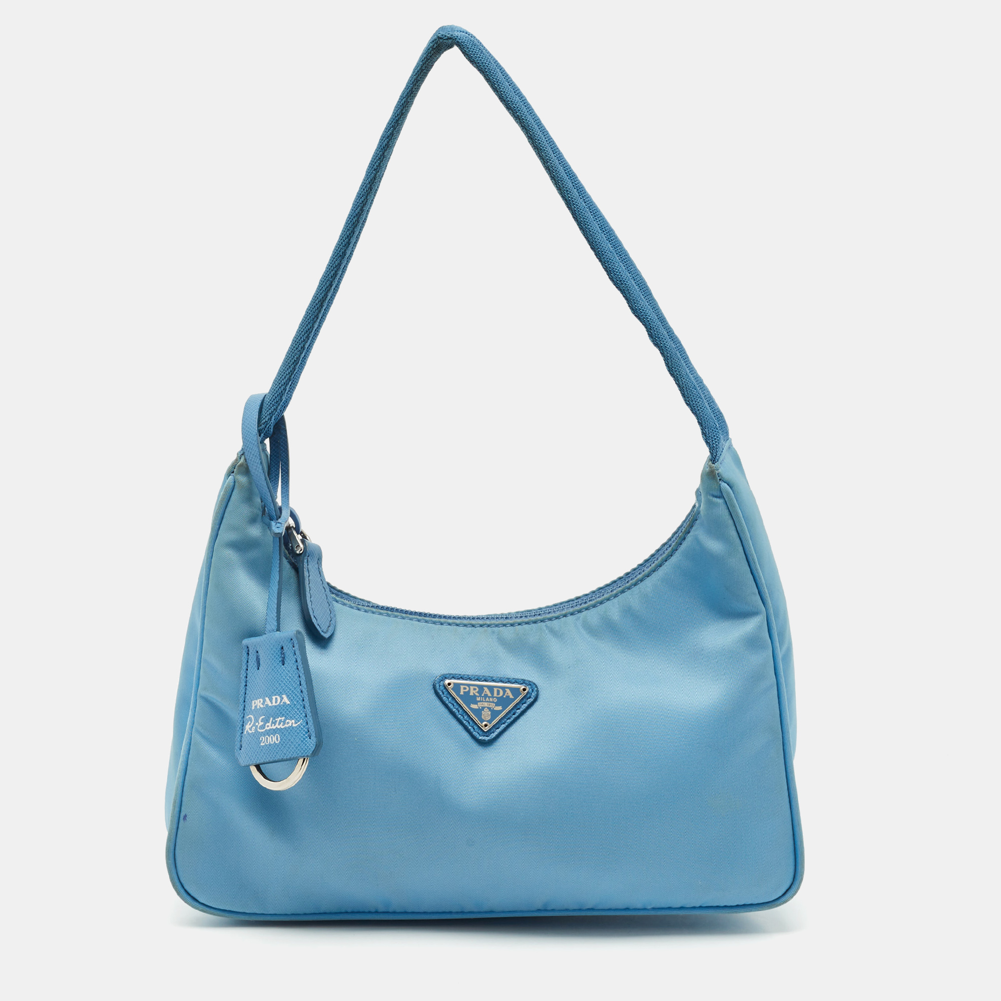 Prada Light Blue Nylon Re-Edition 2000 Shoulder Bag, Shoulder Bags - Luxury Closet catalog
