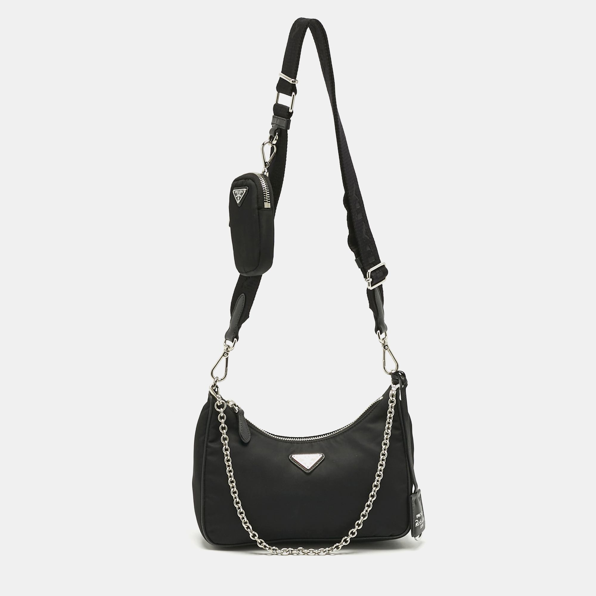 Prada Black Nylon and Saffiano Leather Re-Edition 2005 Shoulder Bag, Shoulder Bags - Luxury Closet catalog