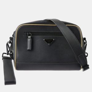 Prada Black Leather Travel shoulder bag, Shoulder Bags - Luxury Closet catalog