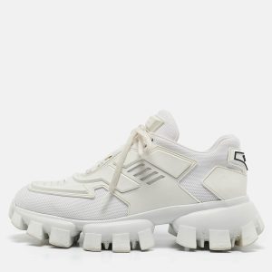 Prada White Fabric and Rubber Cloudbust Thunder Low Top Sneakers Size 39.5, Athletic Shoes & Sneakers - Luxury Closet catalog