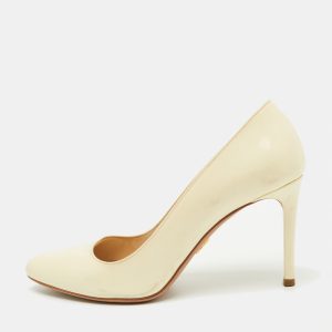 Prada Cream Patent Leather Pumps Size 37, Pumps - Luxury Closet catalog