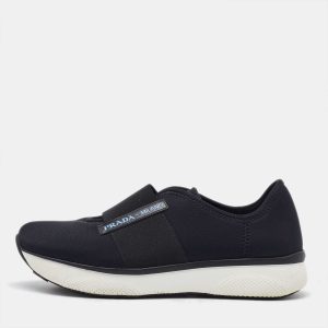 Prada Black Neoprene Slip On Sneakers Size 37.5, Athletic Shoes & Sneakers - Luxury Closet catalog