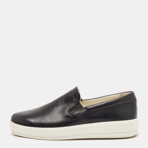 Prada Black Leather Slip On Sneakers Size 40, Athletic Shoes & Sneakers - Luxury Closet catalog