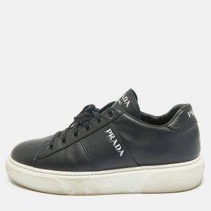 Prada Black Leather Low Top Sneakers Size 39.5, Athletic Shoes & Sneakers - Luxury Closet catalog