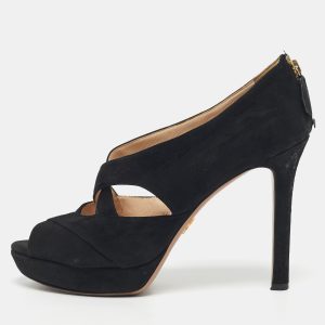 Prada Black Suede Cross Strap Platform Sandals Size 41, Sandals - Luxury Closet catalog