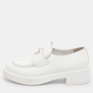 Prada White Leather Slip On Loafers Size 36, Loafers & Slip-Ons - Luxury Closet catalog