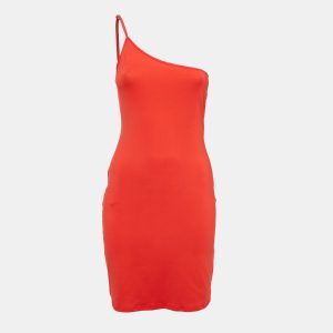 Preen By Thornton Bregazzi Red Jersey One Shoulder Bodycon Dress M, Dresses - Luxury Closet catalog