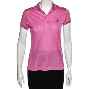 Ralph Lauren Pink Cotton Pique Short Sleeve Polo T-Shirt S, Shirts & Tops - Luxury Closet catalog
