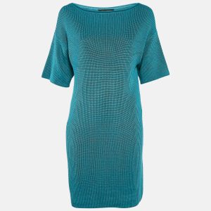 Ralph Lauren Blue Rib Knit Mini Dress S, Dresses - Luxury Closet catalog