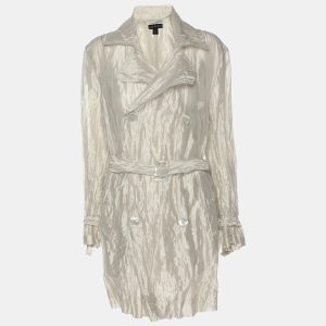Ralph Lauren Grey Knitted Fabric Double Breasted Button Front Shirt S, Shirts & Tops - Luxury Closet catalog
