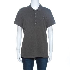 Ralph Lauren Grey Pique Cotton Skinny Polo T-Shirt XL, Shirts & Tops - Luxury Closet catalog