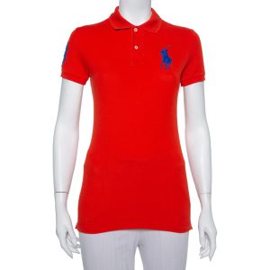 Ralph Lauren Orange Cotton Pique The Skinny Polo T-Shirt S, Shirts & Tops - Luxury Closet catalog