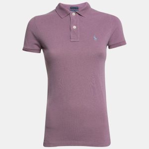 Ralph Lauren Lilac Cotton Pique Skinny Fit Polo T-Shirt S, Shirts & Tops - Luxury Closet catalog