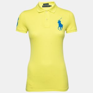 Ralph Lauren Yellow Cotton Pique Skinny Polo T-Shirt XS, Shirts & Tops - Luxury Closet catalog