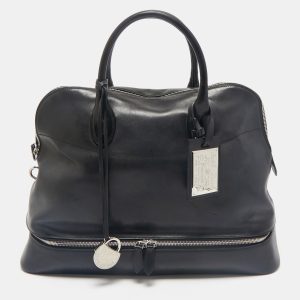 Ralph Lauren Black Leather Dome Zip Satchel, Satchels - Luxury Closet catalog