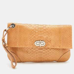 Ralph Lauren Beige Python Wristlet Clutch, Clutches & Special Occasion Bags - Luxury Closet catalog