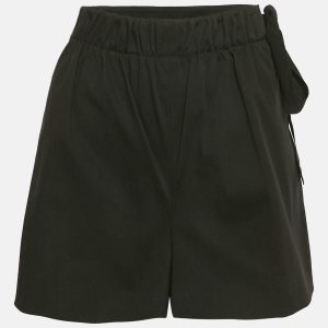 RED Valentino Black Cotton Tie-Up Waist Detail Shorts L, Shorts - Luxury Closet catalog