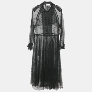 RED Valentino Black Tulle Double Breasted Sheer Coat M, Coats & Jackets - Luxury Closet catalog
