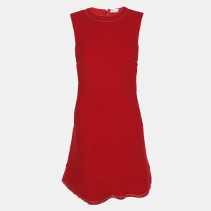 RED Valentino Red Crepe Bow Sleeveless Dress M, Dresses - Luxury Closet catalog