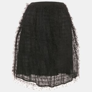 RED Valentino Black Tulle Ruffled Mini Skirt S, Skirts - Luxury Closet catalog