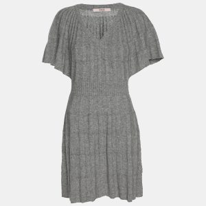 RED Valentino Grey Wool Knit Midi Dress M, Dresses - Luxury Closet catalog