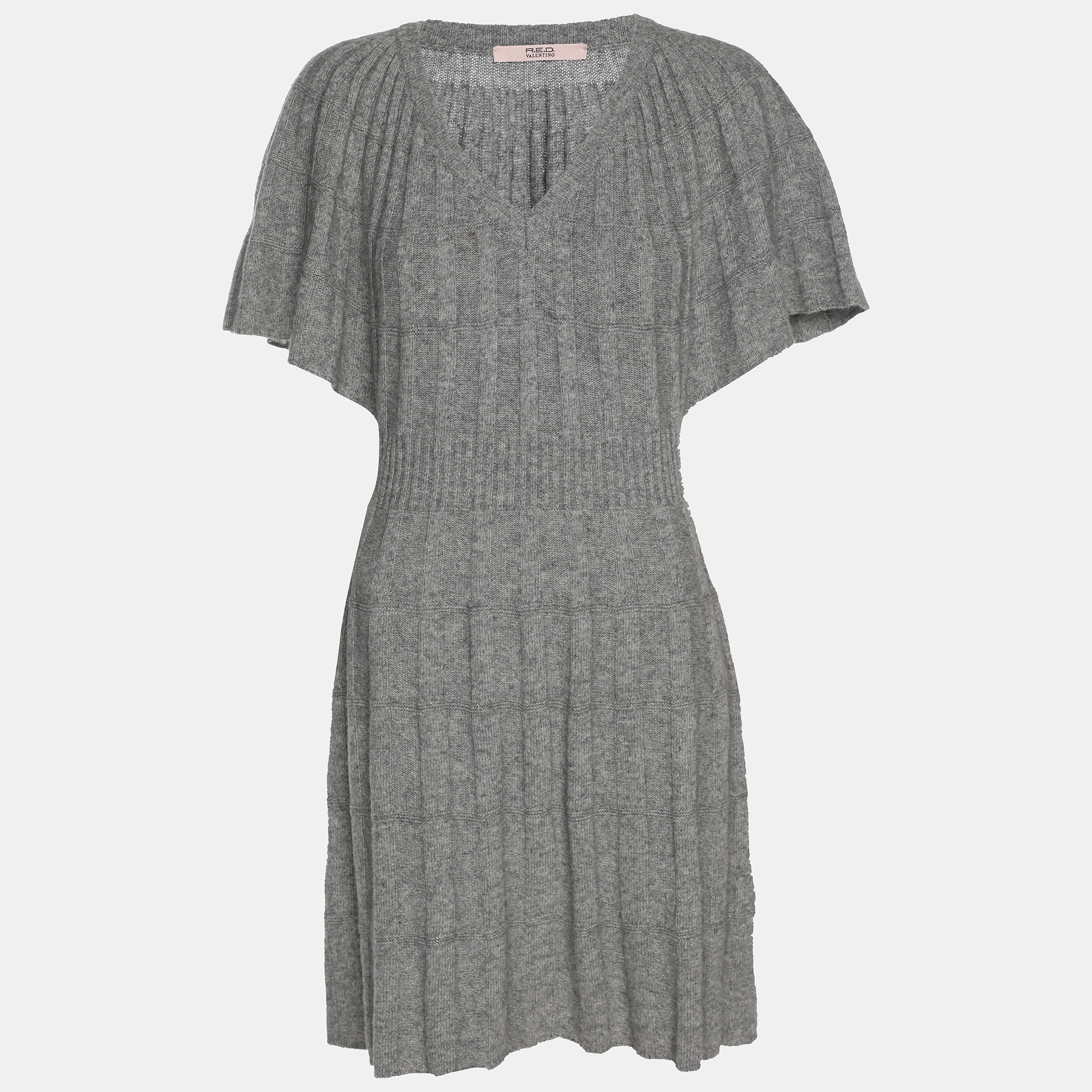 RED Valentino Grey Wool Knit Midi Dress M, Dresses - Luxury Closet catalog