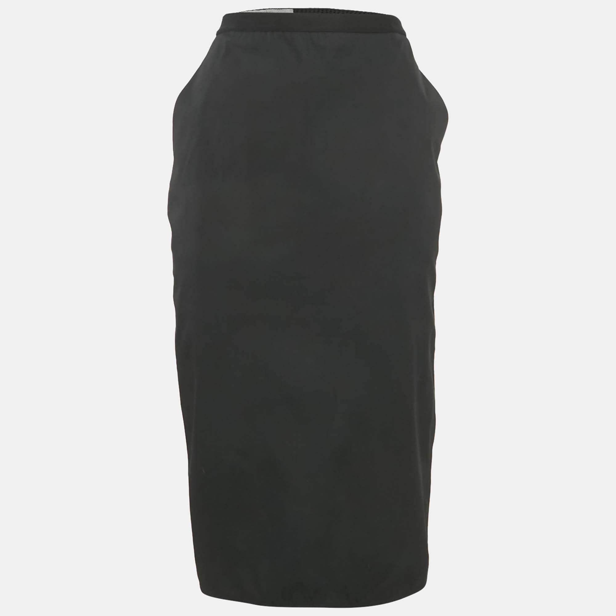 Rick Owens Black Cotton Midi Skirt L, Skirts - Luxury Closet catalog