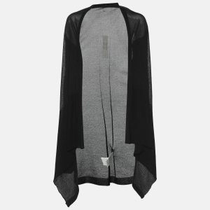 Rick Owens Black Stretch Knit Cardigan M, Sweaters & Cardigans - Luxury Closet catalog