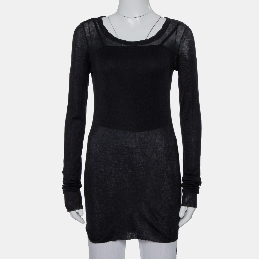 Rick Owens Black Knit Forever Tunic Top M, Shirts & Tops - Luxury Closet catalog