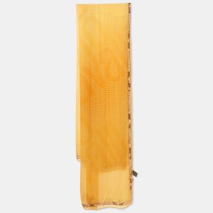 Roberto Cavalli Yellow Logo Print Silk Scarf, Scarves & Shawls - Luxury Closet catalog