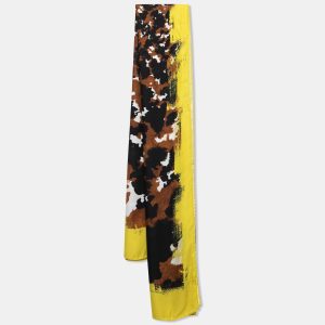 Roberto Cavalli Multicolor Camouflage Print Silk Shawl, Scarves & Shawls - Luxury Closet catalog