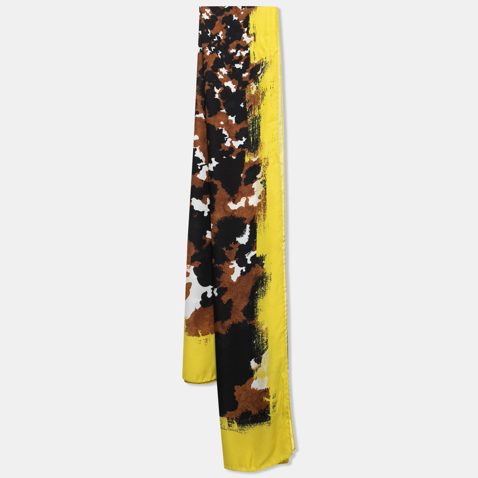 Roberto Cavalli Multicolor Camouflage Print Silk Shawl, Scarves & Shawls - Luxury Closet catalog