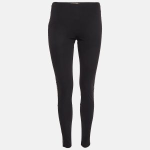 Roberto Cavalli Black Sequin Jersey Leggings M, Clothing - Luxury Closet catalog