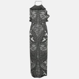 Roberto Cavalli Black Print Crepe Halter Neck Maxi Dress M, Dresses - Luxury Closet catalog