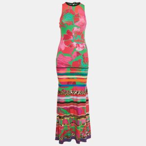 Roberto Cavalli Multicolor Printed Jersey Maxi Dress S, Dresses - Luxury Closet catalog