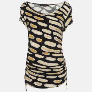 Roberto Cavalli Multicolor Jersey Ruched Top L, Shirts & Tops - Luxury Closet catalog