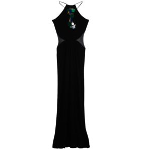 Roberto Cavalli Black Embellished Mesh Trimmed Jersey Maxi Dress M, Dresses - Luxury Closet catalog