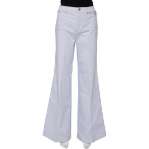 Roberto Cavalli Lavender Cotton Bootcut Trousers L, Clothing - Luxury Closet catalog